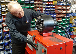 JNK Staff at work in our shop at Pennybridge Industrial Estate Ballymena